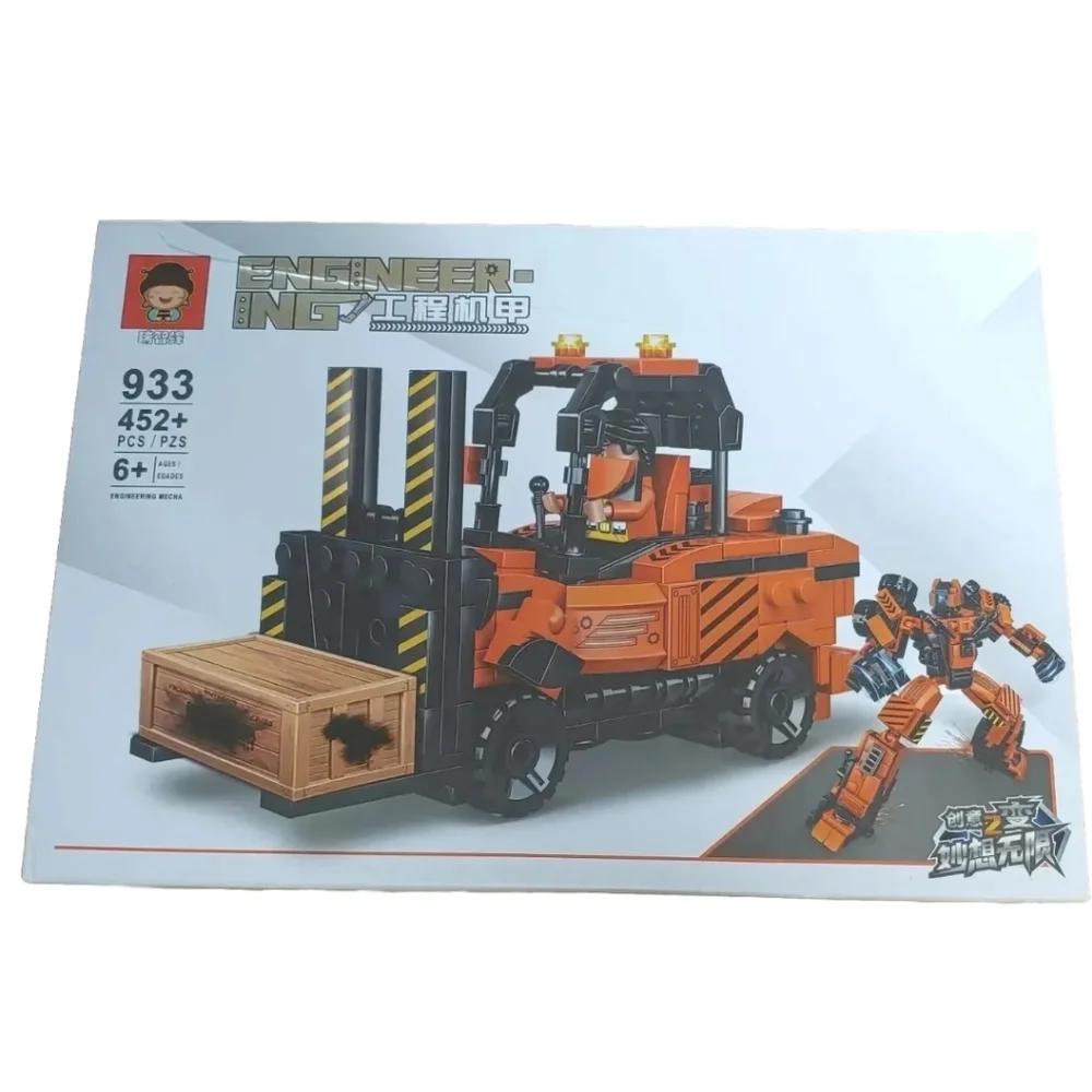 New Engineering Building Block Set Florklift Tranforms Robot 452 Pcs Boy Gift